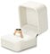 Oirlv PU Leder Beige Klassisch Ringbox Aufbewahrungsbox Geschenkbox für Hochzeit,Vorschlags Hochzeitstag