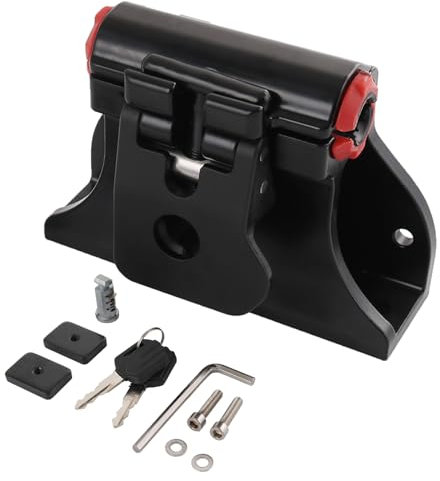 Nirakoka Locking Thru-Axle Track Fork Mounts - Securely Holds All Bicycles - for Truck and Van