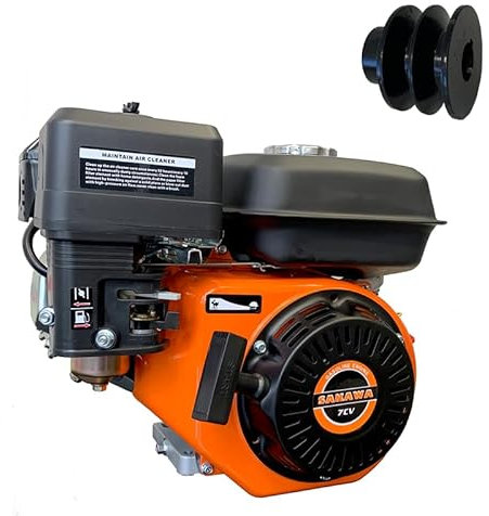 SAKAWA Motor Gasolina 4 Tiempos 208CC 7CV 19 mm + Polea