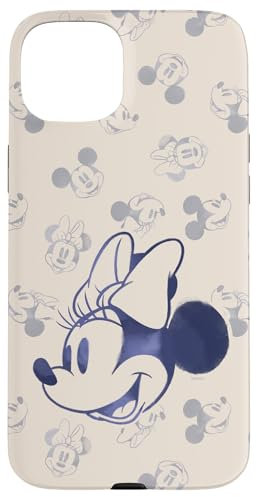 iPhone 15 Plus Disney Minnie and Mickey Mouse Heads Retro Vintage Classic Case