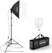 NEEWER 350W Äquivalent Softbox Beleuchtung Set, 5700K LED Glühbirne, 24x24 Fotostudio Soft Box mit E27 Sockel, Fotografie kontinuierliche Beleuchtungsset, Fotostudio Ausrüstung, NK300