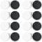 Dhoptical Contact Lens Cases, 8 Pack Black, Mini Portable Kit Plastic, Waterproof, Ideal for Travel & Everyday Use