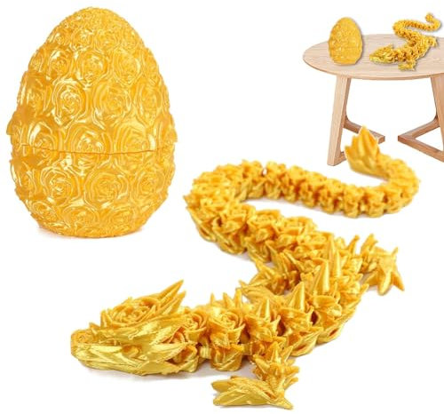 3d Printed Dragon In Egg, Moving Crystal Dragon, Mystery Dragon Egg, Rose Dragon Eggs With Surprise Dragon Inside, Mythical Pieces Dragon Egg, Articulated Dragon Egg