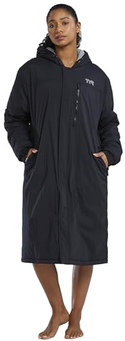 TYR Hydrosphere Tech Adult Swim Parka - Swimming Cover Up for Women, Men - Fleece Lining, Multiple Pockets