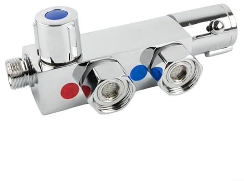 Barre de douche thermostatique pour mitigeur de douche vertical statique caravane camping-car