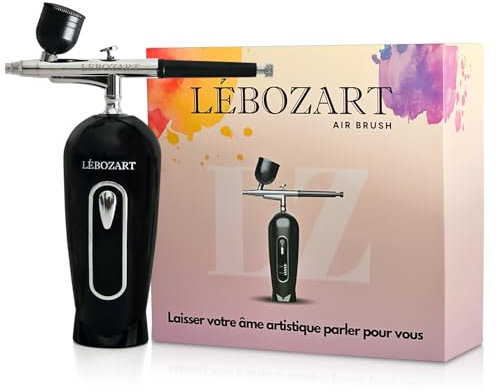 Airbrush Ongle Aerographe kit complet Tutoriels Exclusifs Nail Art Professionnel Compresseur à air sans fil Haute Performance |Précision Impeccable |Facile à Utiliser |Longue Durée de Vie
