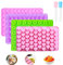 Silicone Gummy Candy Molds 4Pcs Silicone Chocolate Mould Jelly Trays Mold Set Reusable Candy Baking Mold Contains Small Hearts, Fruits, Donut, Mini Bear with 2 Droppers