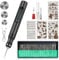 USB Rechargeable Electric Engraving Pen - Cordless Rotary Engraver with 37 Engraving Knives，Portable DIY Engraver for Engraving on Jewellery, Metal, Plastic, Stone, Wood & Glass（Black）