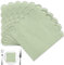 Yamobi 20 Stück hochzeit servietten grün,Einwegservietten für Desserts,Servietten Salbeigrün, Salbeigrüne Dinnerservietten für Hochzeiten und Geburtstage, 25x25 cm