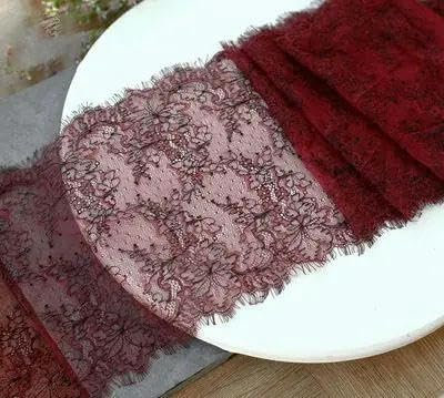 25 cm breit und 3,0 Meter lang, zweifarbige Stickerei, Wimpernspitze, Stoff zum Selbermachen, Unterwäsche, Rock, Ärmel, Dekorationszubehör, Farbe 33