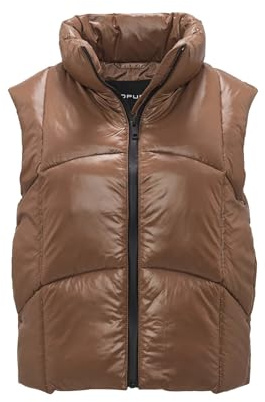 OPUS Damen Weste | Steppweste WOERTEL Regular aus Nylon cocoa, 42