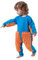 TDEOK Gatear bebé sólido bebé Jumpui Romper Mop Niñas Bebé Maillot & Jumpang bebé equipo original ropa, azul, 6-12 meses