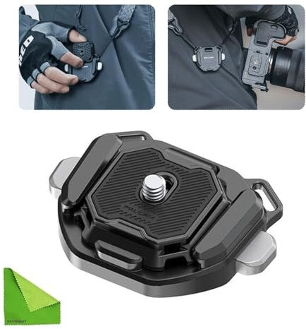 EACHSHOT FALCAM F38 Schultergurt Schnellwechselplatte und Basiskit V2, Capture Kameraclip für Nacken/Schultergurt 3142 Upgraded