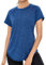 Gyabnw Gym Tops for Women Yoga Running Wear Tee Shirts Moisture Wicking Athletic Fitness Tee Exercise Sports Tops Cobalt Blue