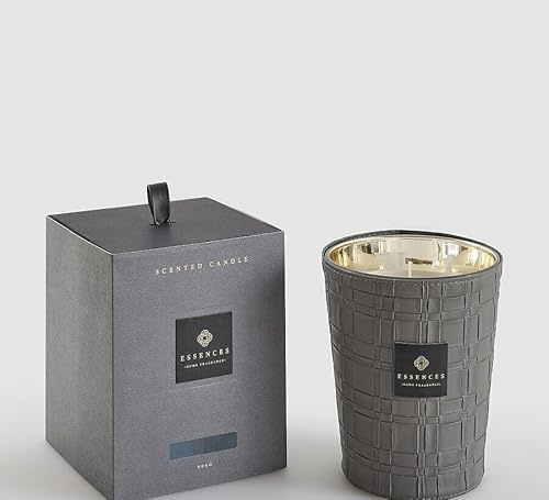 EDG Enzo De Gasperi Enzo De Gasperi Kerze Cuir mit Duft H 16 cm 900 g Black Pepper Geschenkbox