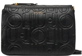 Liu Jo Jeans Adonide Umhängetasche mit geprägtem Logo Gold, 22222, Einheitsgröße