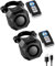 Mengshen 2 Pack wiederaufladbare Fahrrad Alarm drahtlose Vibration Alarmanlage für E-Bike Motorrad Roller Auto Anhänger