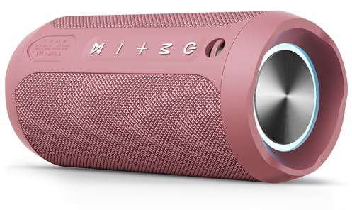 EDUPLINK Portable Bluetooth Speaker IPX7 Waterproof - 20W HD Sound with Stereo Pairing, 20H Playtime, TF Card/AUX Support, RGB Lights, for All Occasions