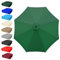 Toile De Rechange pour Parasol Déporté De 200/230/250/270/300/350 CM, Housse De Rechange pour Parasol D'extérieur, Tissu De Rechange 6 Bras/8 Bras(Green,8 Ribs: 350CM/11.5FT)