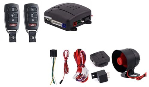 Zambuph Universal Car Alarm System Remote Auto Door Central Keyless Entry Lock LED Light Security Anti Lost Equipment Kit