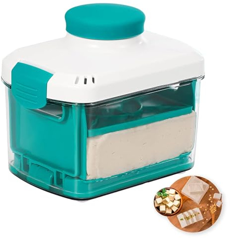 Tktouci Prensa Para Queso | Prensador De Ajustable Con Drenaje,Filtro Comestible Para Hacer Yogur Queso Paneer Cocina