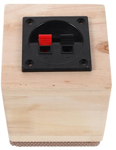 HEMOTON Boîte de Haut-Parleur Automobile en Bois Beige pour Subwoofer | Boîtier Audio pour Véhicule, Stabilité et Protection Renforcée, Compatibilité