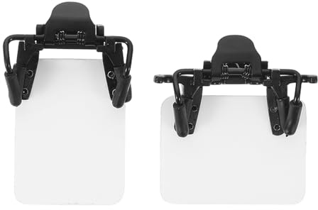 GARVALON Patch de Visée à l'arc Blanc en Abs Léger et Résistant aux Rayures Clip pour Tir à l'arc, Lot de 2 Pièces Adapté aux Archers Novices et Professionnels