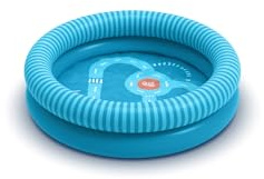 Quut - Dippy - Piscina gonfiabile in PVC premium (0,25 mm) - Giocosa e design a partire da 1 anno - Bambino - 80 cm di diametro (strada oceanica)