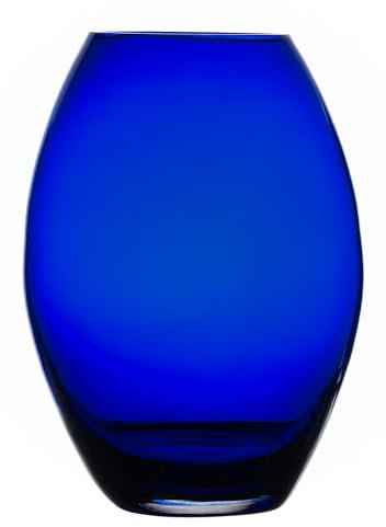 Barski-Glas, handgefertigt, 25,4 cm hoch, 25,4 cm hoch, Kobaltblau