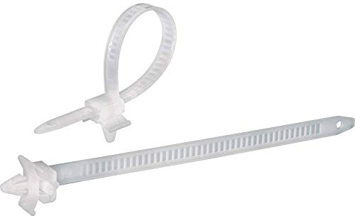 TRU COMPONENTS 1592899 TC-PHV150203 Kabelbinder 150 mm 7.90 mm Natur mit Spreizanker 100 St.