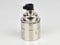 E27 ES Brass Bulb Lamp Holder & Cord Grip | Plain Skirt | Nickel Silver