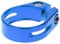 VOANZO 2 PCS MTB Bicycle Seat Tube Clamp 31.8 Aluminium Alloy Mountain Road Bike Seatpost Seat Post Clamp Tube Clip (Blue)