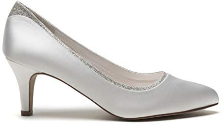 Rainbow Club Damen Jara Pumps, Ivory, 42 EU Weit