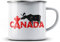Ma2ca® Canada Elch Hirsch Kanada Emailletasse Campingbecher Tasse Emaillebecher Kindertasse Becher-Weiss
