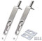 2 Pack 4 Inch Door Bolt Flush Stainless Steel Security French Door Lock Concealed Slide Bolt Latch with Installation Screws for Bathroom Internal Doors