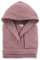 Accappatoio spugna EVAN 450 gr 100% cotone morbidissimo uomo/donna con cappuccio (Rosa antico, XXL)