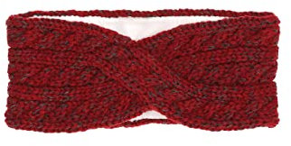 Sterntaler Baby Mädchen Stirnband Baby Melange Winter-Stirnband - Baby Stirnband - gefüttert mit Microfleece - dunkelrot, 57