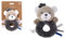 Dodo d'AMOUR - Rassel-Kuscheltier - Bär - 012290 - Grau - Fleece - Geburt - Plüschtier - Baby - Beruhigend - Weich - Waschbar - 13 cm x 10 cm - Ab 0 Monaten