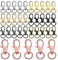 35 Stück Schlüsselringe Klein Schlüsselanhänger Makramee Drehkarabinerverschluss Drehverschluss Karabinerhaken Metallschlüsselringclip für Schlüsselring Schlüsselband Schmuck DIY Bastelbedarf 10 mm