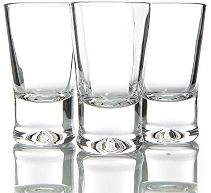 BigDean 6er Set Schnapsgläser 2cl - robuste + hochwertige Shotgläser aus Glas - spülmaschinenfest lebensmittelecht - standfest gegen Umkippen