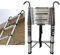 Telescopic Ladder 5M, Portable Attic Ladders, Heavy Duty Stainless Steel 12 Step Telescoping Folding Ladder, Non-slip Feet, Detachable Hooks, for Window Loft Guttering Cleaning