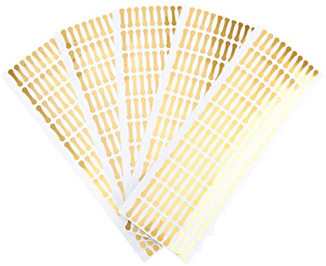 ULTECHNOVO 500Pcs Tamper Labels, Small Adhesive Label Stickers Blank Tamper Evident Tape for Packaging Sealing Food Drink Supply