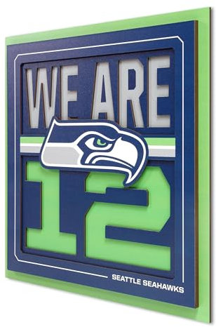 YouTheFan NFL Seattle Seahawks Slogan Series 3D Wall Art