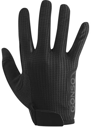 Gonso Unisex Fahrradhandschuhe Kurzfinger, Gepolsterte Radhandschuhe | Atmungsaktiv, Rutschfest, Mit Klettverschluss für MTB (Mountainbike) & Rennrad, Perfekt für den Sommer