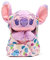 Disney Store Official, Lilo y Stitch, Ángel bebé, Peluche, 27 cm, Peluche Rosa de alienígena bebé con Manta extraíble, para Todas Las Edades