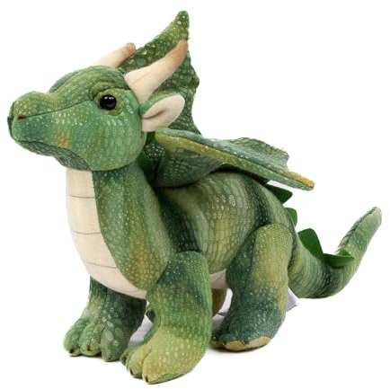 Teddys Rothenburg Kuscheltier Drache grün 20 cm Plüschdrache Stoffdrache