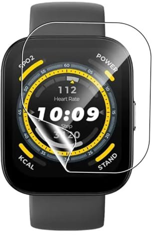 Snailcanfly Película de hidrogel 5pcs para Amazfit Bip 5 / Bip 5 Unity 1.91 Smart Watch Protector de pantalla Transparente TPU Sensible al tacto, de alta definición