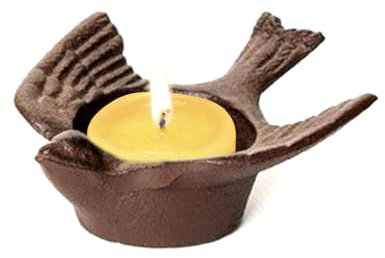 0XBIT Retro Kerzenständer, Gusseisen Kerzenhalter, Klassische Vogelform Candle Holder, Multifunktionale Kerzenleuchter Dekoration, für Kerzenhalter Aufbewahrungsbox Aschenbecher