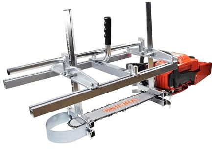 SECURA Mobiles Sägewerk 14'-36' (35-91cm) Halterung für Motorsäge/Kettensäge