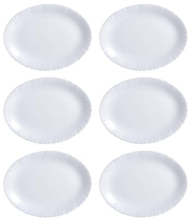 Luminarc Feston 6 Fuente Oval Opal 33cm Opal Apto Microondas Apto Frigorífico Reciclable